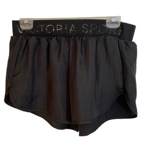 NWOT Victoria Sport Running Shorts  Black Ladies Med